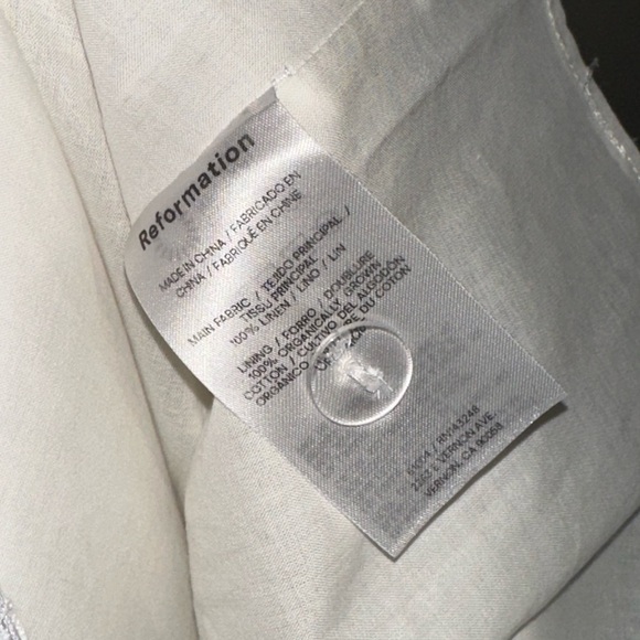 Reformation Ainsley Linen Dress size 4 - mordernwear.com